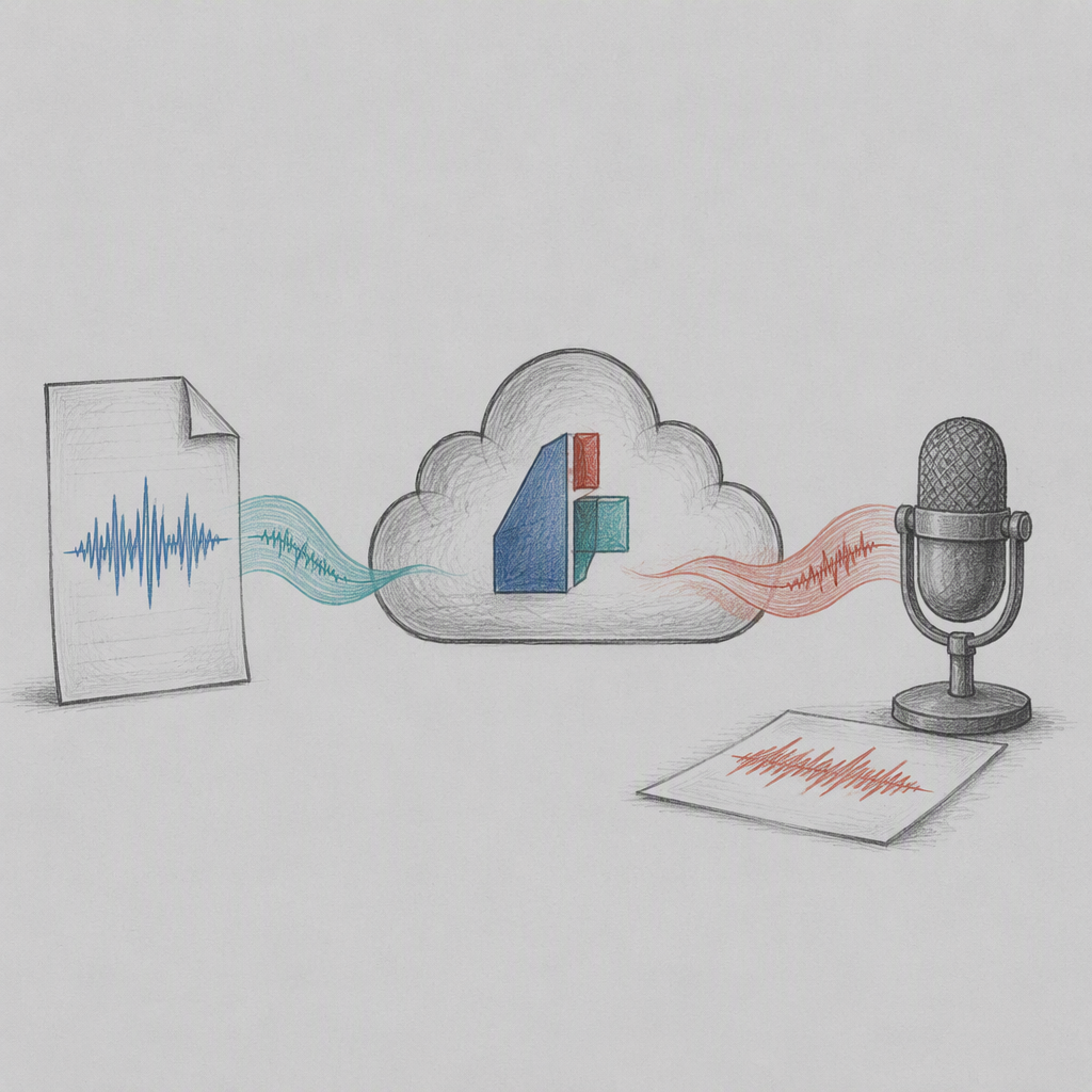 Editorial illustration for “Realtime voice from a WAV file”.